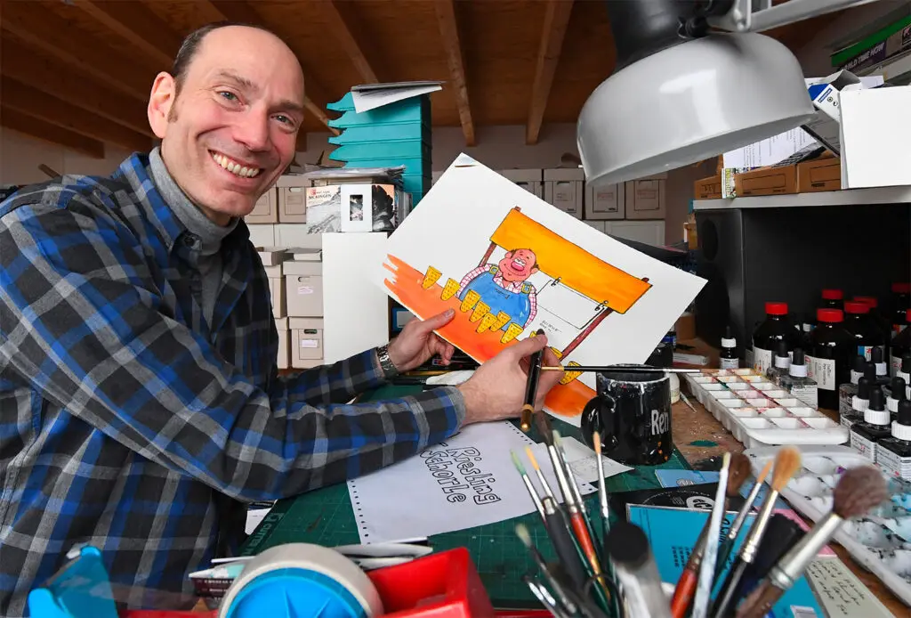 Steffen Boiselle im Atelier